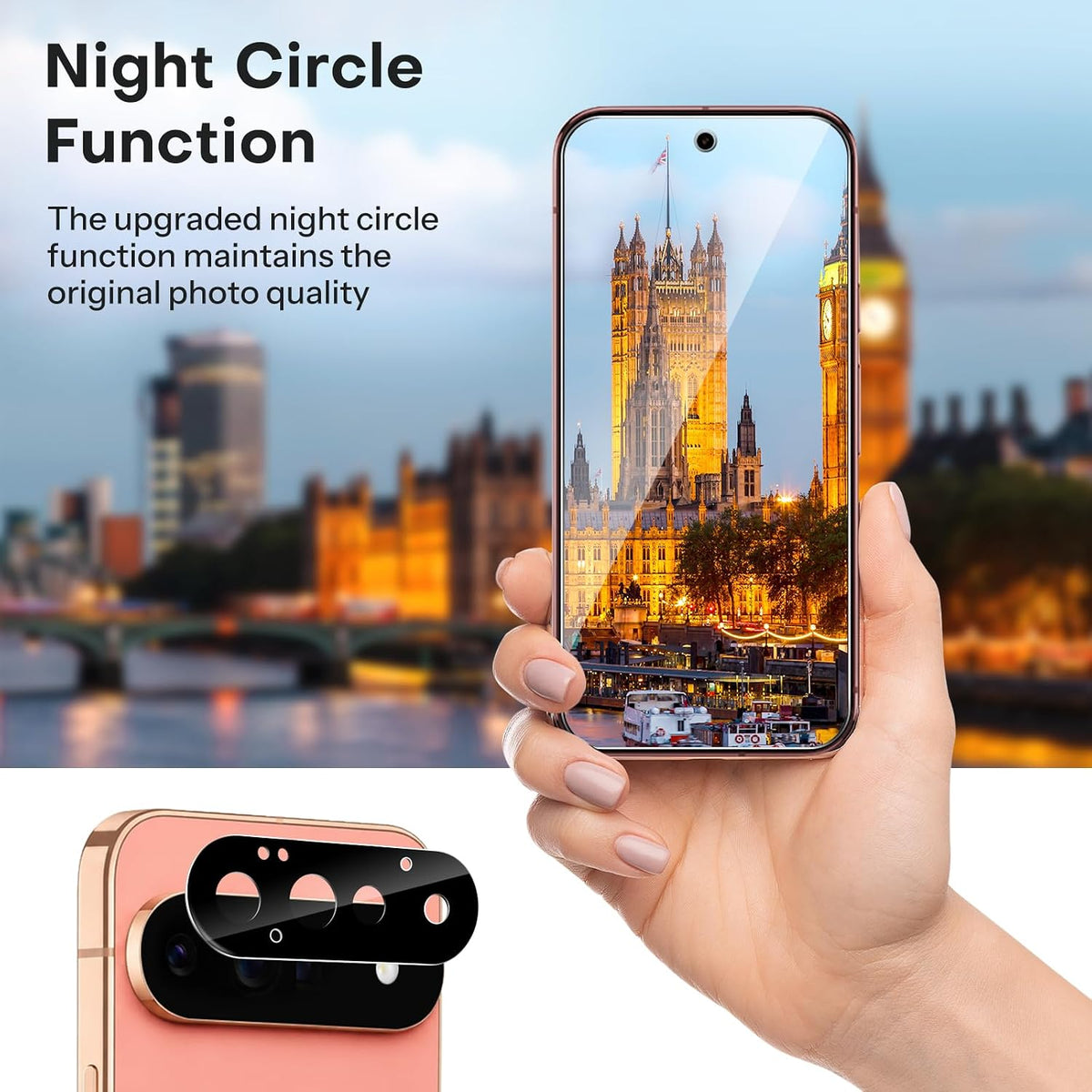 OMOTON 3+2 Pack for Google Pixel 11 Screen Protector 6.3-inch