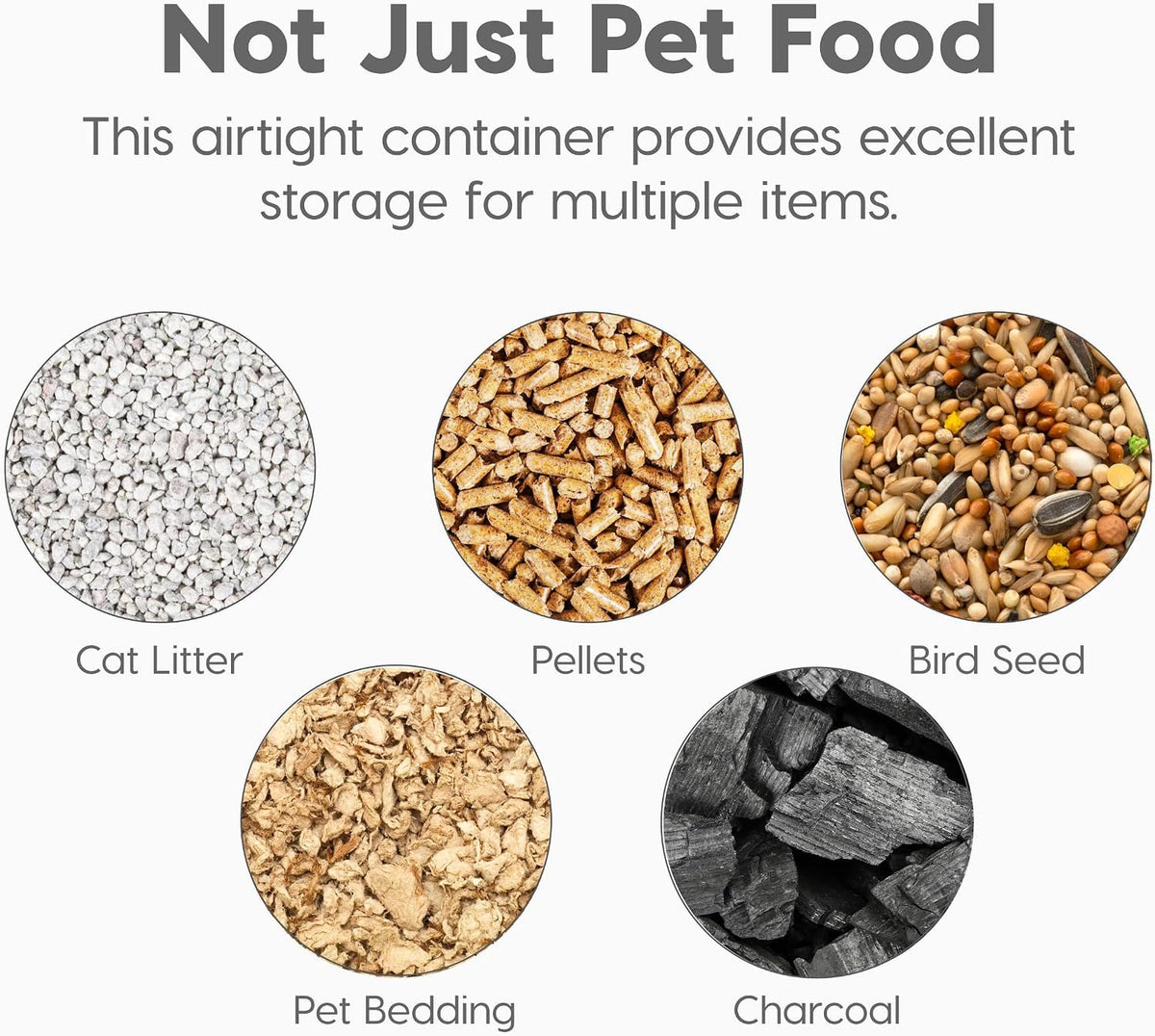 IRIS USA Dog Food Storage Container, Airtight, 30 lb Capacity, Wheels