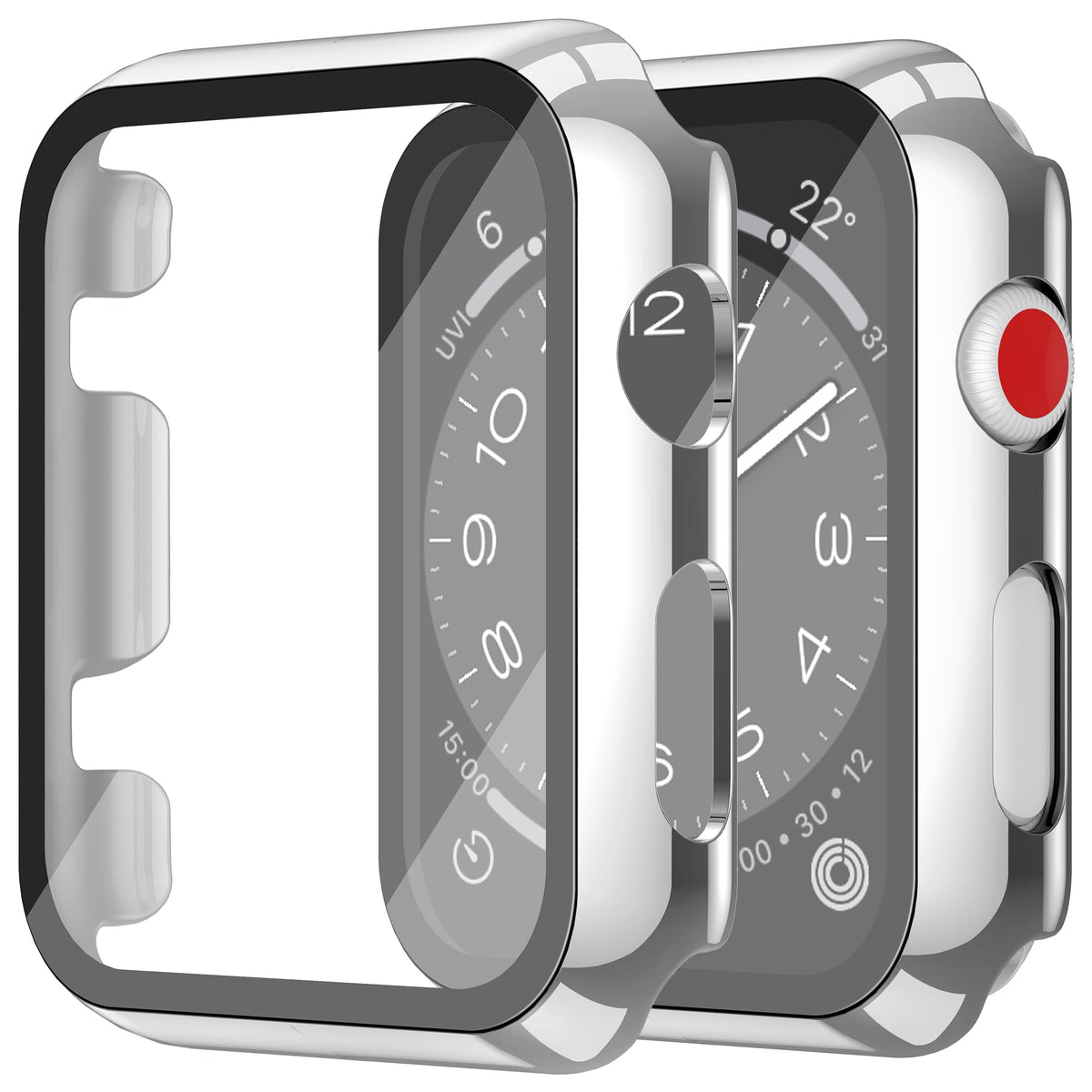 Misxi Screen Protector Case for 44mm Apple Watch SE3/SE2/SE/Series 6/5/4