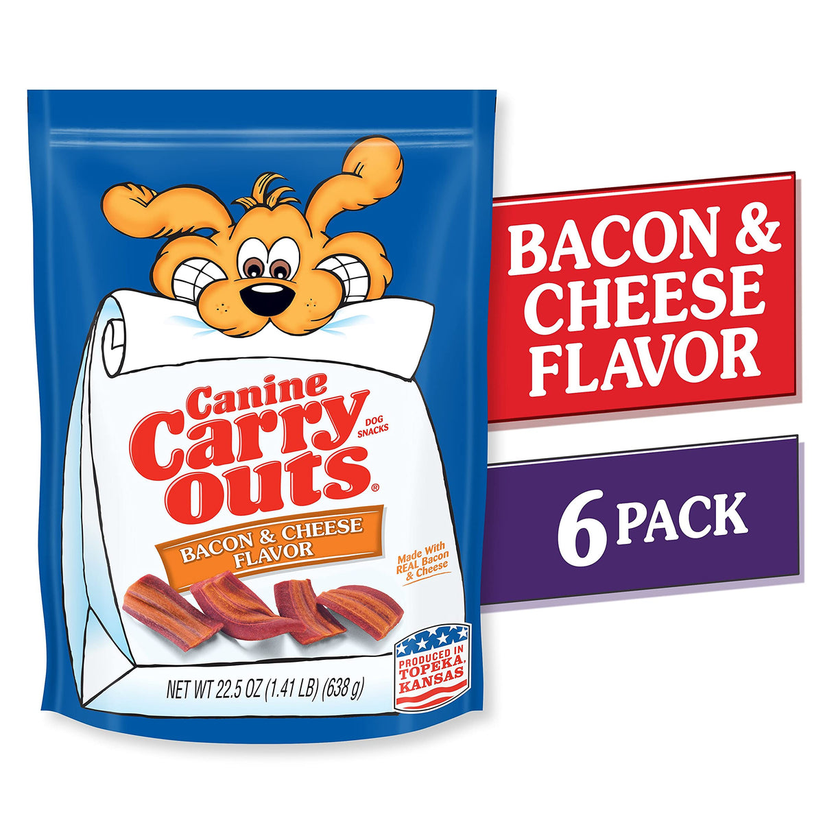 Canine Carry Outs Bacon Flavor Dog Treats, 47 Ounce Bag