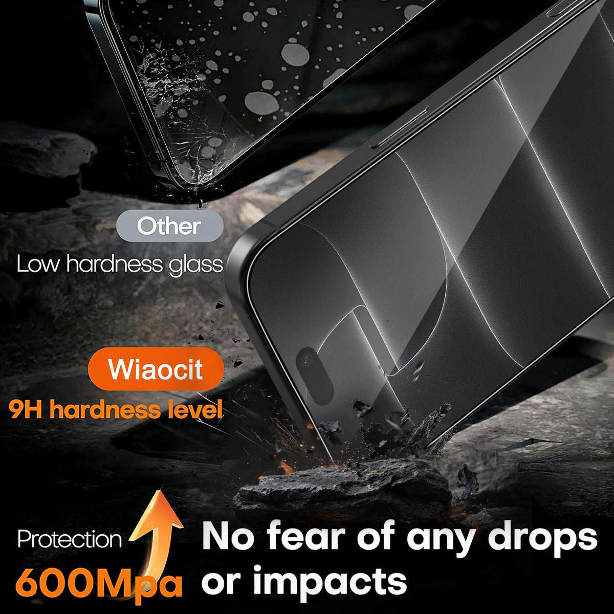 Wiaocit Tempered Glass Screen Protector for Samsung Galaxy A17 5G