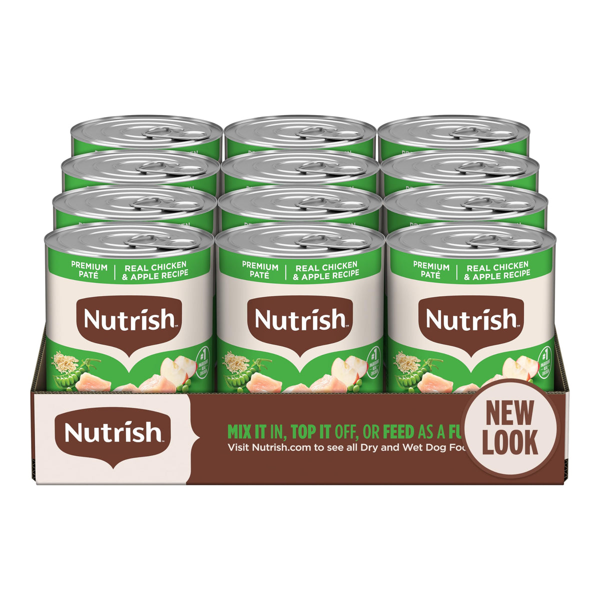 Nutrish Beef Paté Wet Dog Food, 13 oz. Can, 12 Pack (Rachael Ray)
