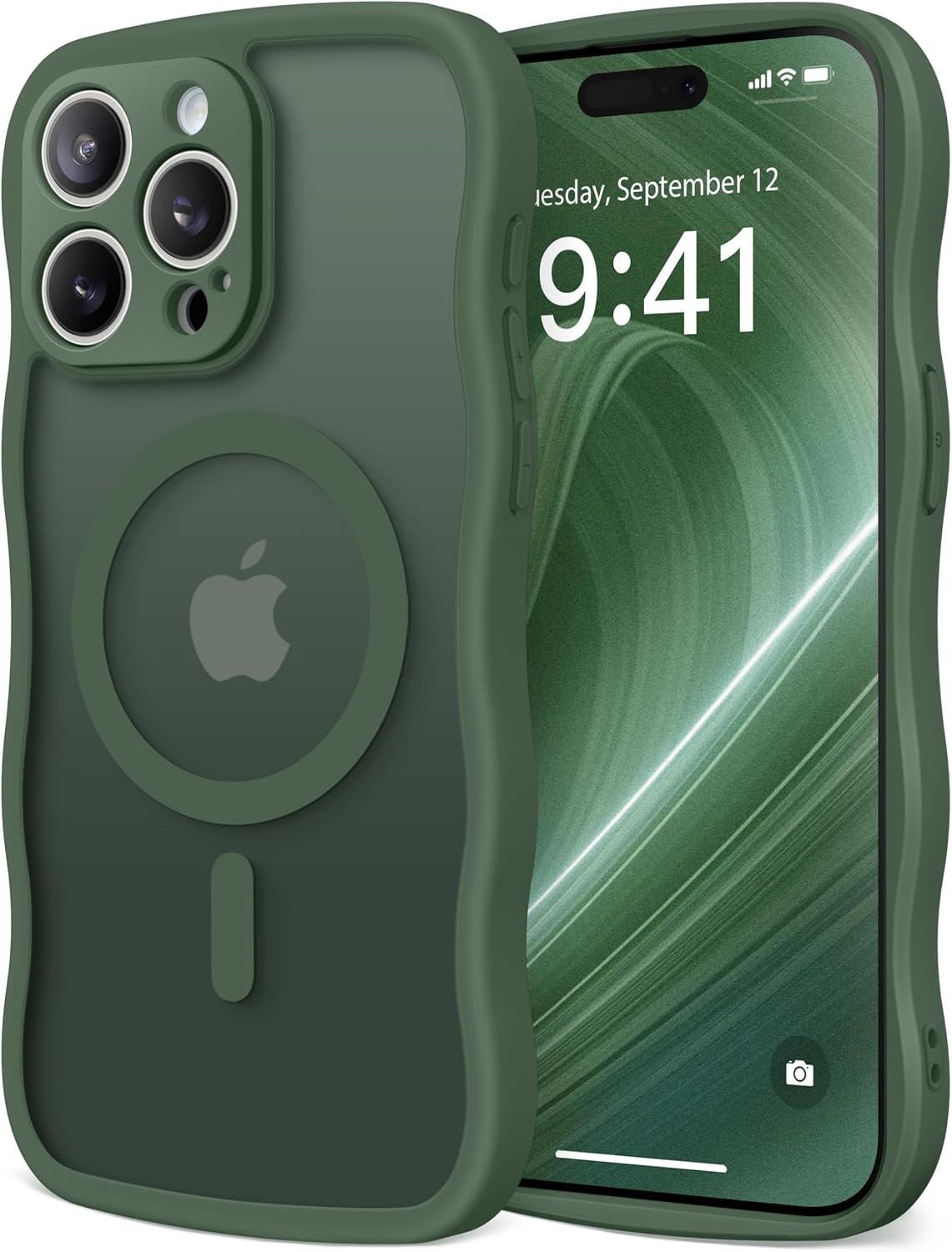 CAPRARO Cute for iPhone 11 Case, Compatible with MagSafe Stone
