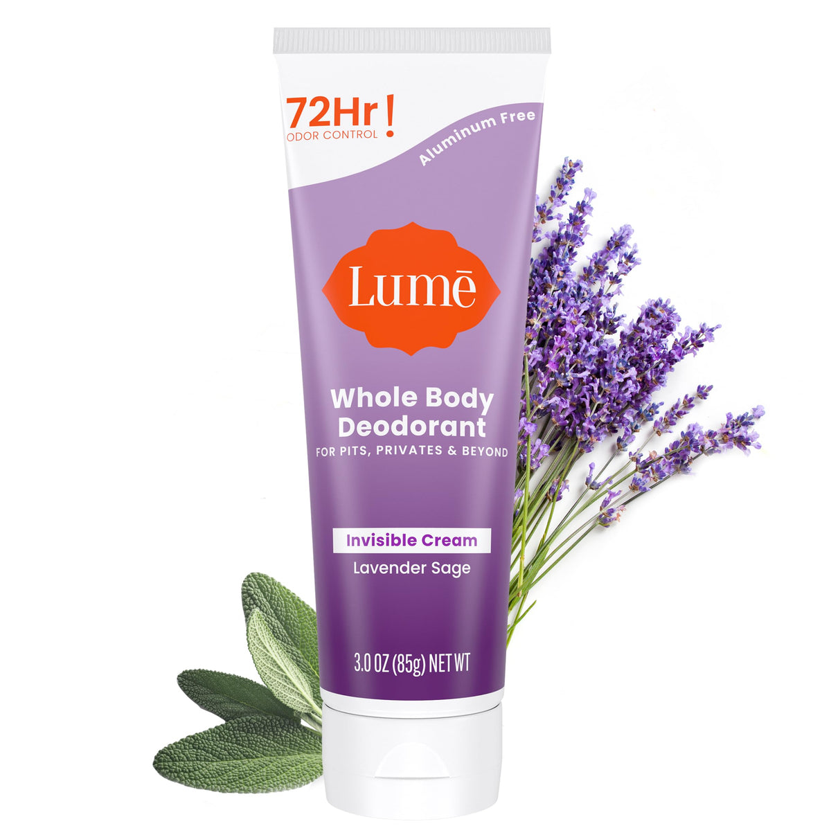 Lume Whole Body Deodorant - Cream Tube - 3 oz, 2 pk (Soft Powder)