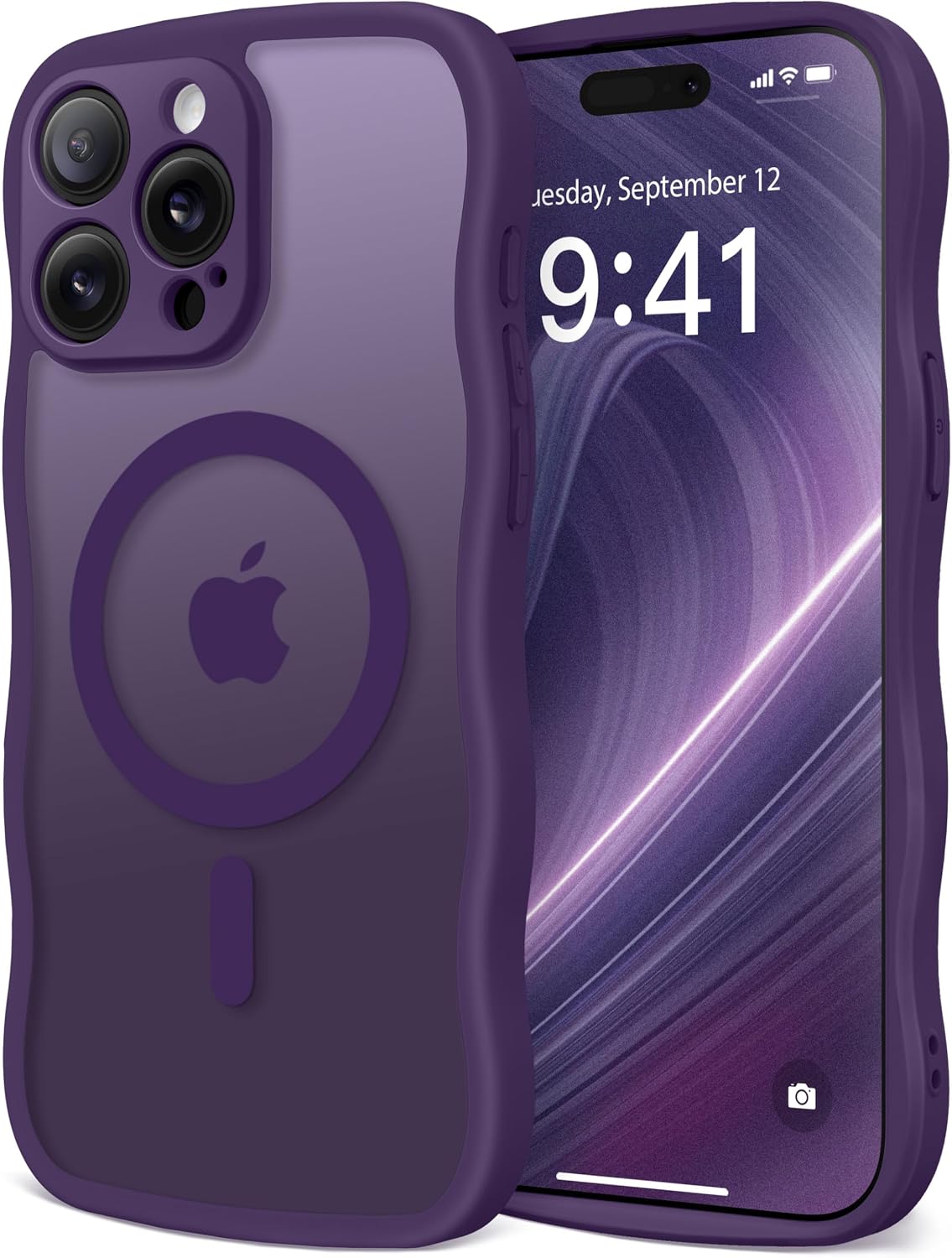 CAPRARO Cute for iPhone 11 Case, Compatible with MagSafe Stone