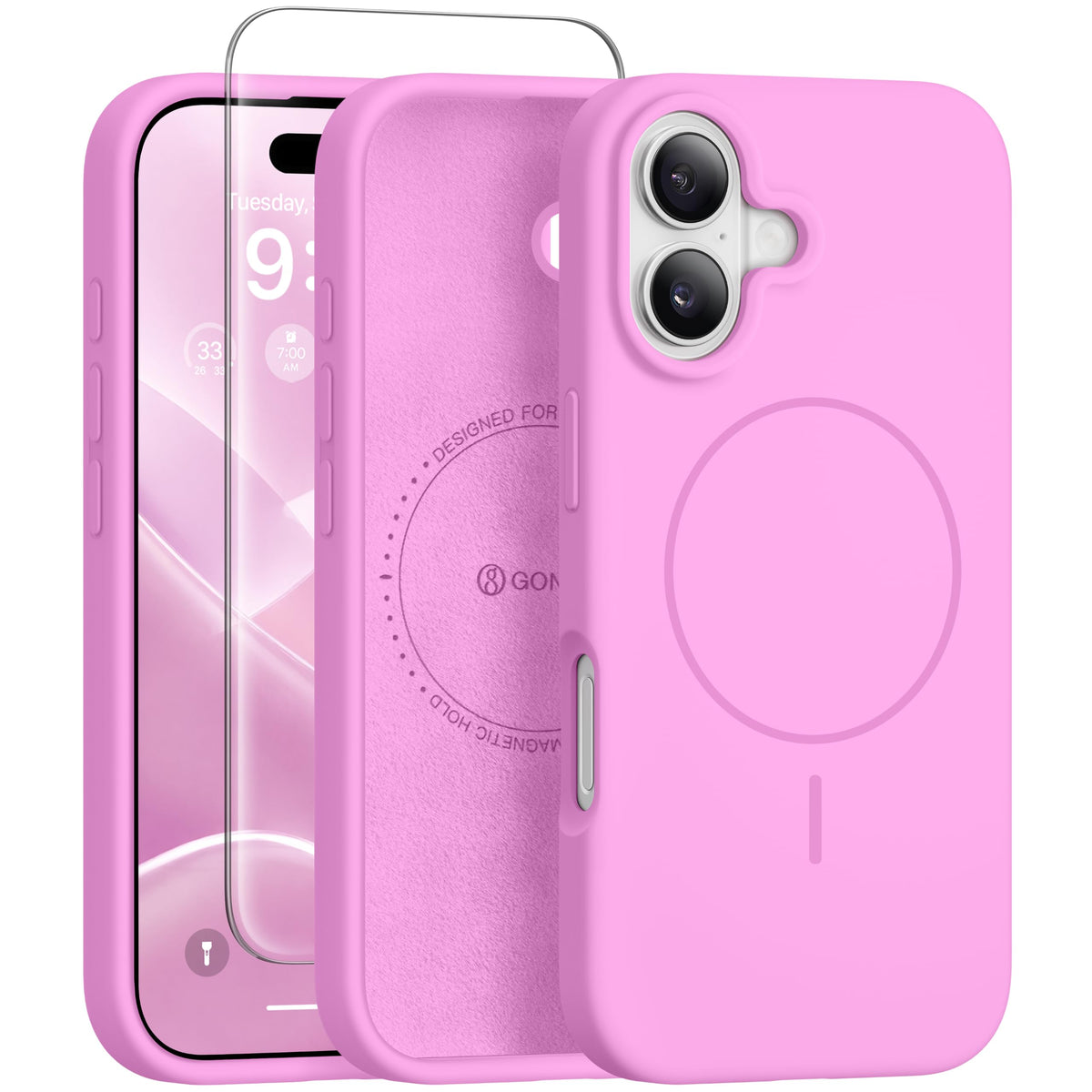 GONEZ for iPhone 18 Pro Max Case/iPhone 17 Pro Max Case, Mist Blue