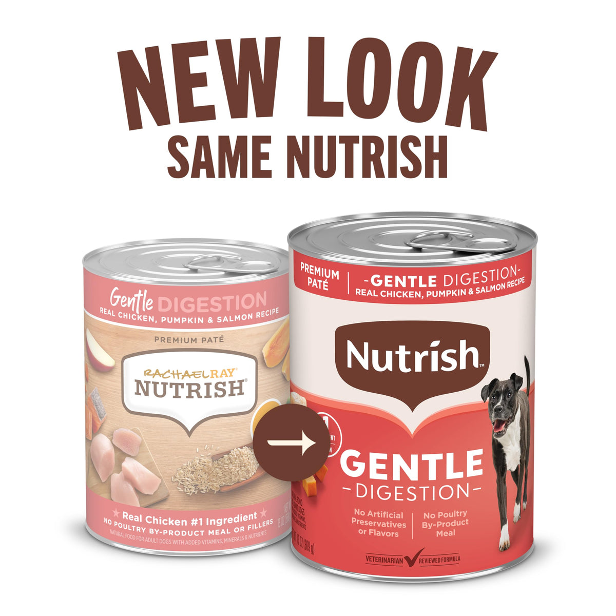 Nutrish Beef Paté Wet Dog Food, 13 oz. Can, 12 Pack (Rachael Ray)