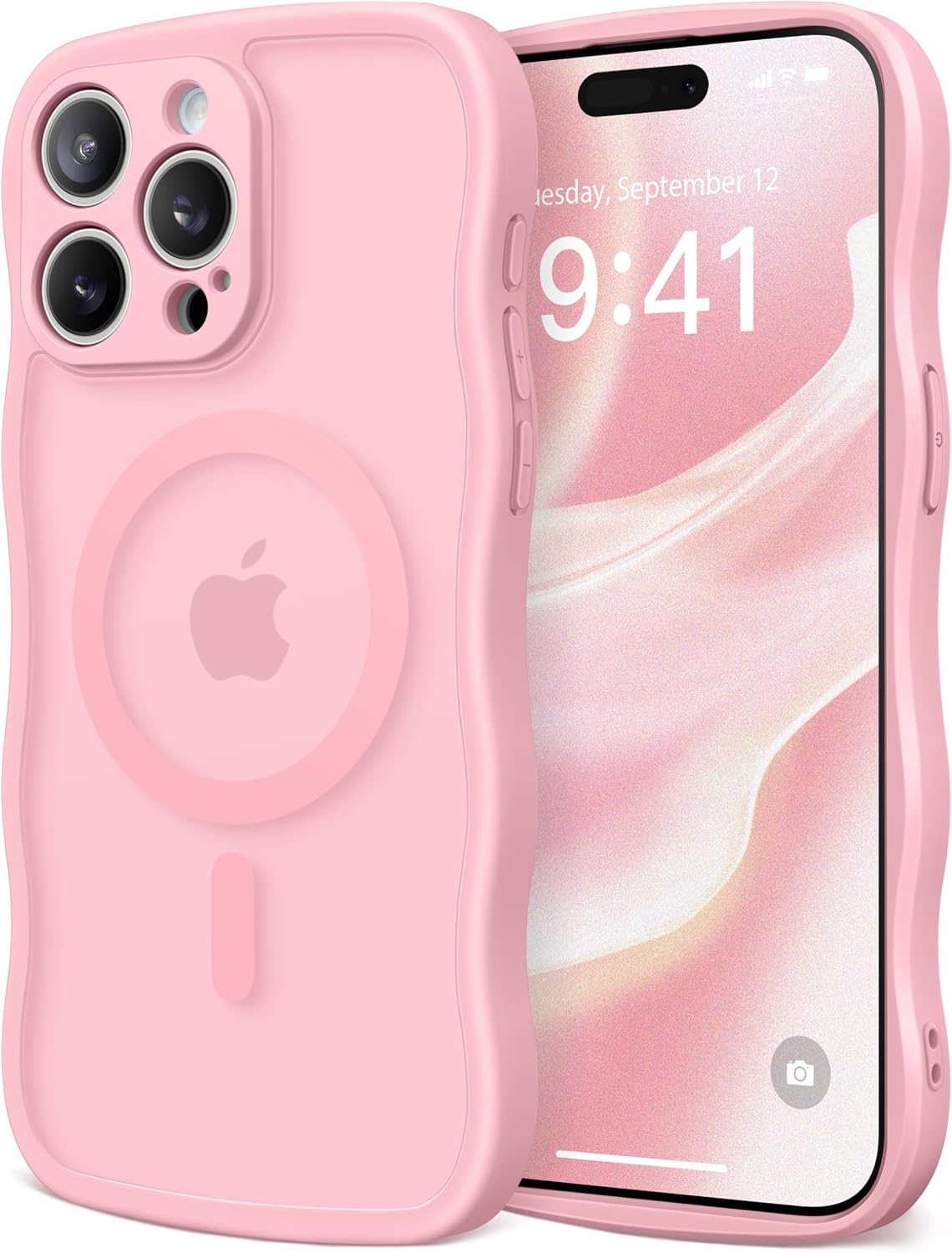 CAPRARO Cute for iPhone 11 Case, Compatible with MagSafe Stone