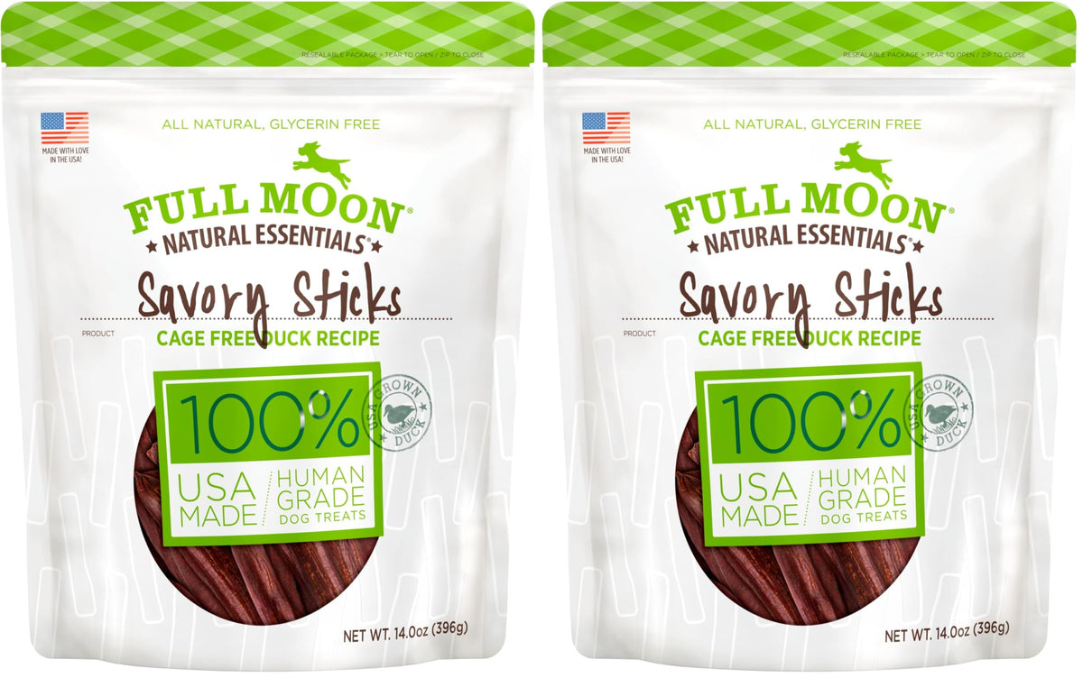 Full Moon All Natural Human Grade Dog Treats, Essential Beef Savory Sticks, 22 Ounce, 1.375 Pound (Pack of 1)
