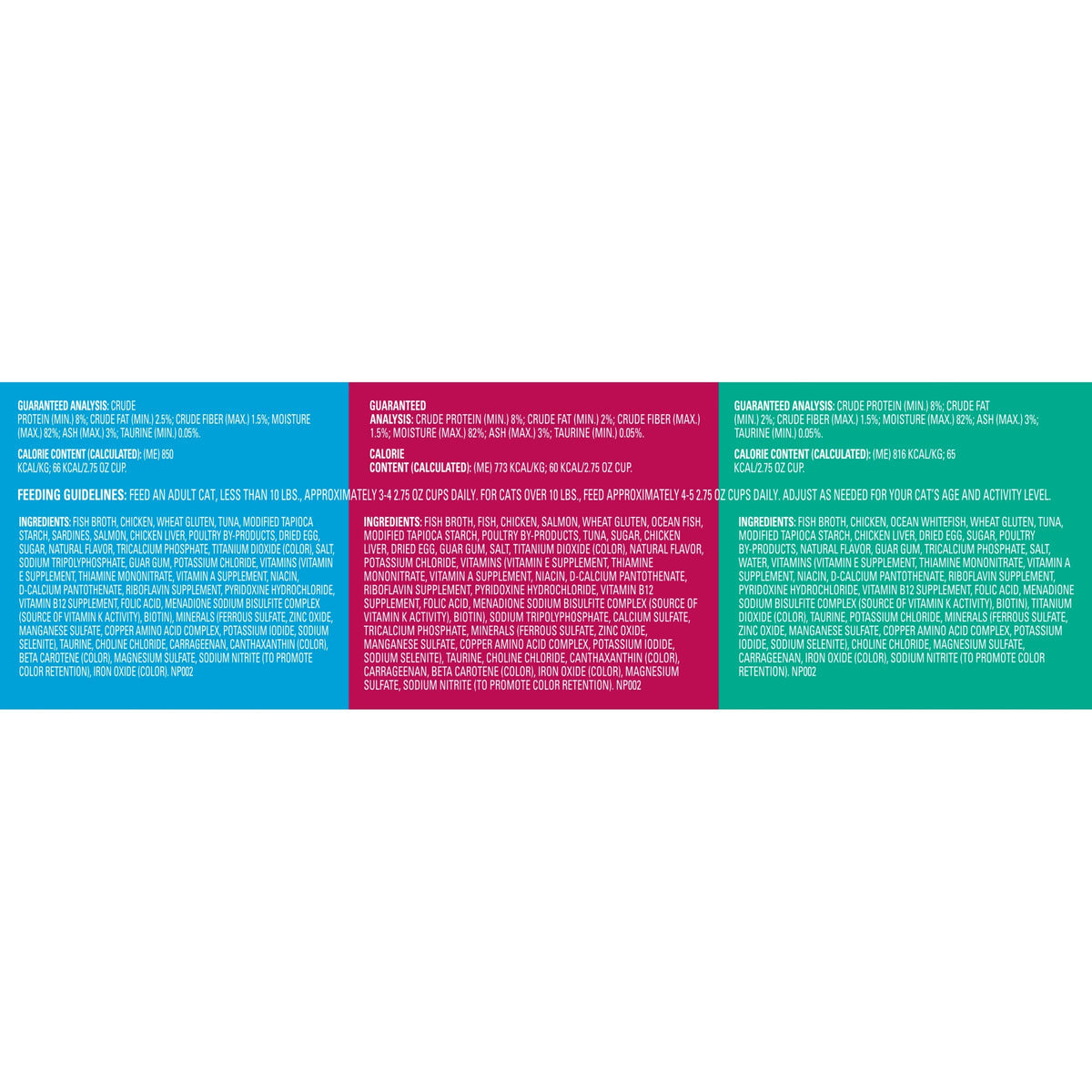 Meow Mix Seafood Favorites, Wet Food Variety Pack, 12 Cups