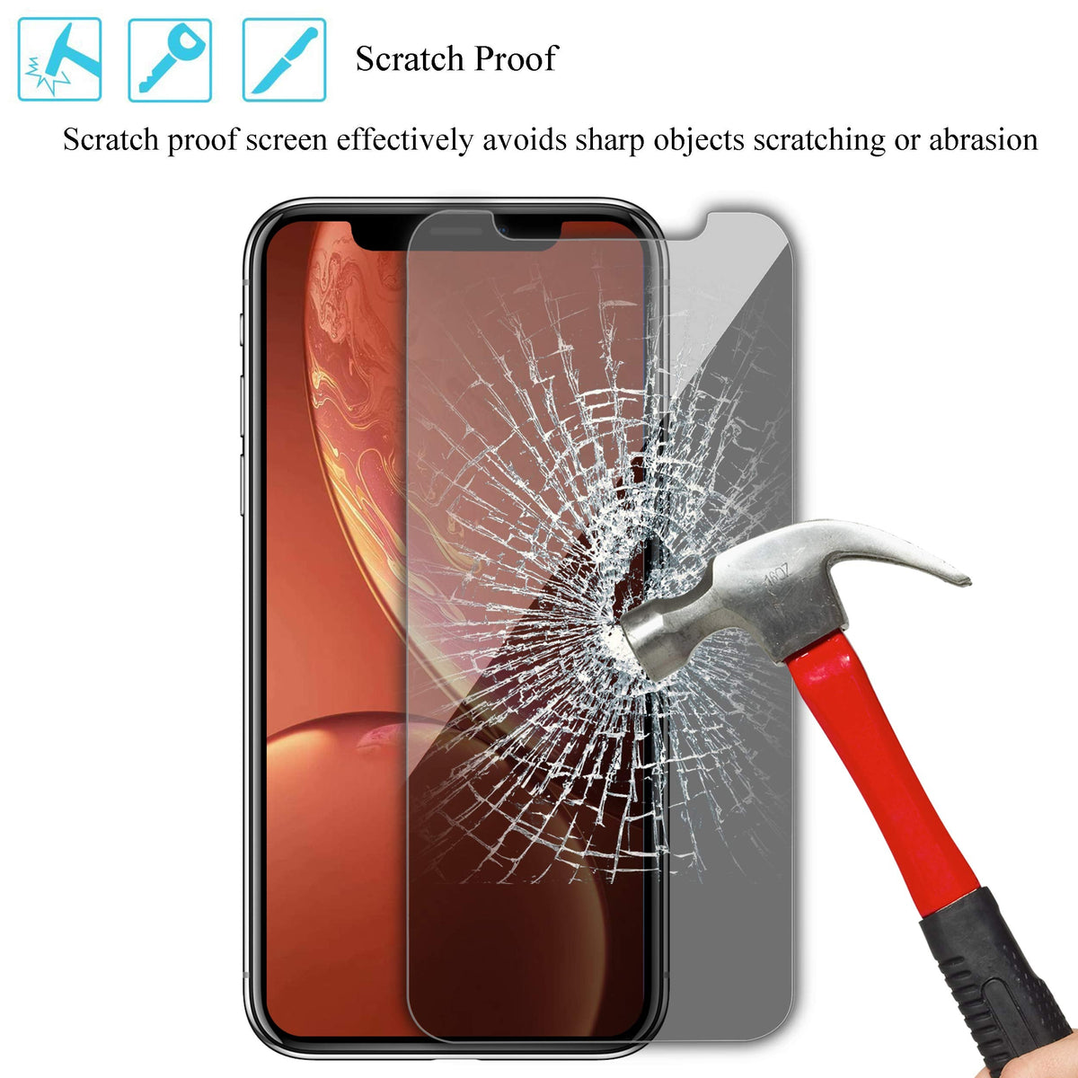 Ailun 3 Pack Privacy Screen Protector for iPhone 17 Pro Max, Tempered Glass