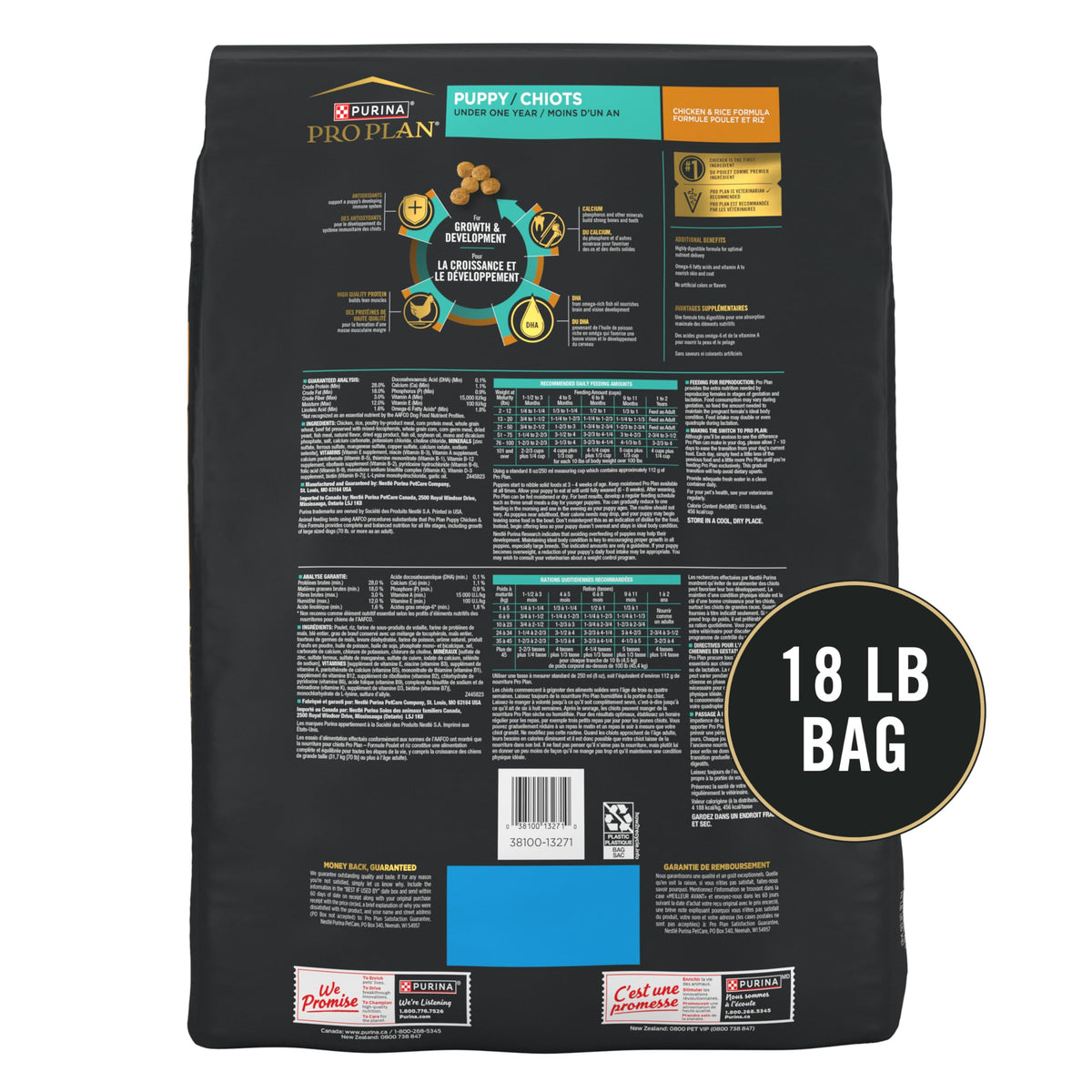 Purina Pro Plan High Protein, Healthy Puppy Food, Lamb & Rice, 6 lb Bag