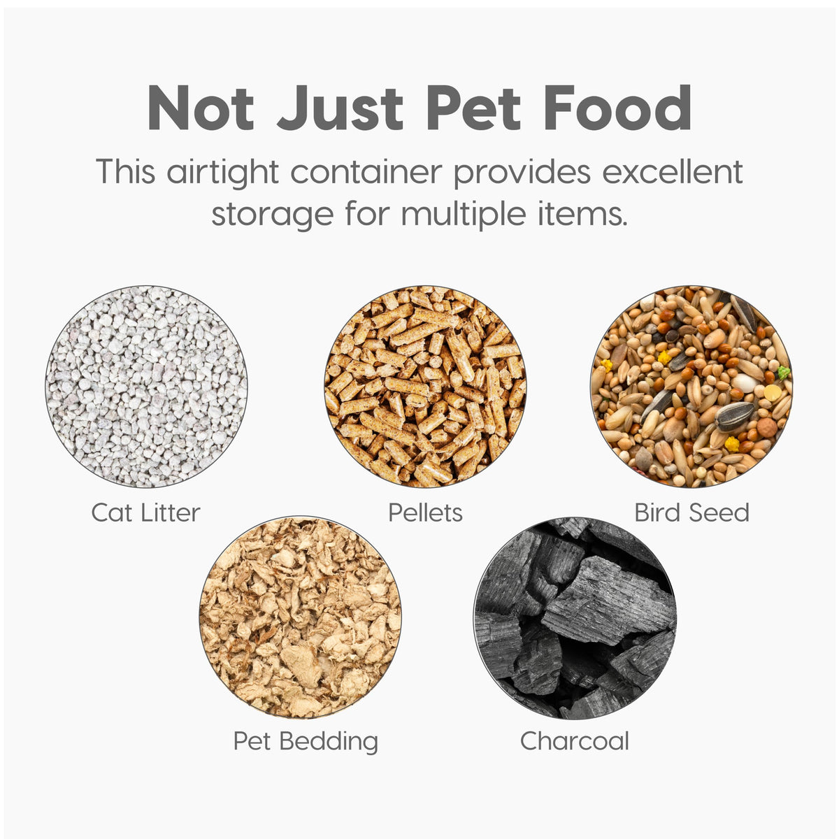 IRIS USA Dog Food Storage Container, Airtight, 30 lb Capacity, Wheels