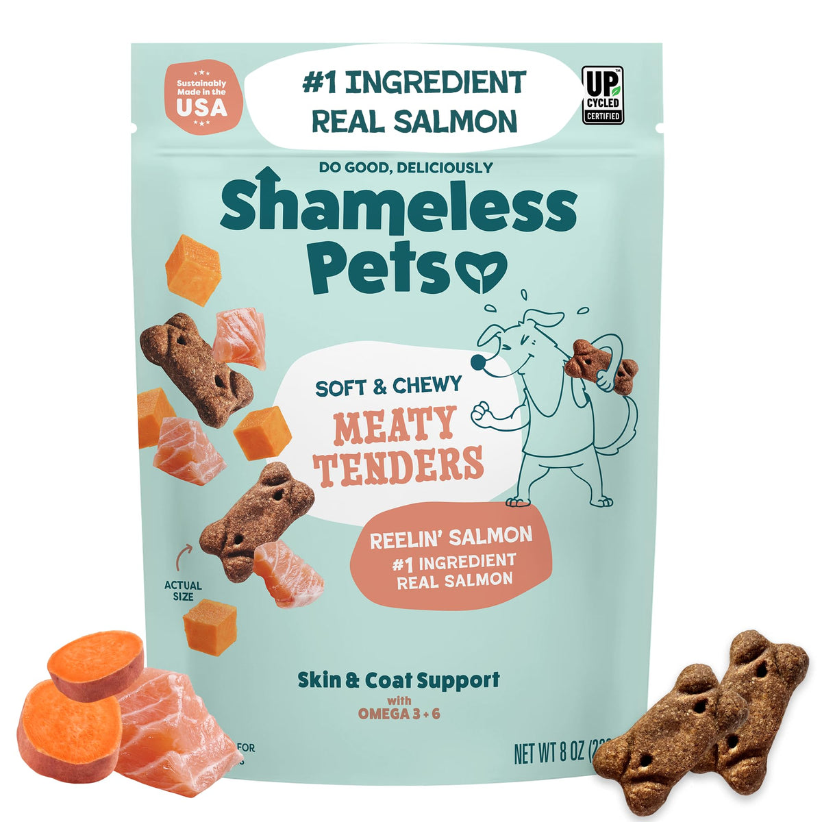 Shameless Pets Bacon Me Crazy Meaty Tenders, Soft Dog Treats, 8oz