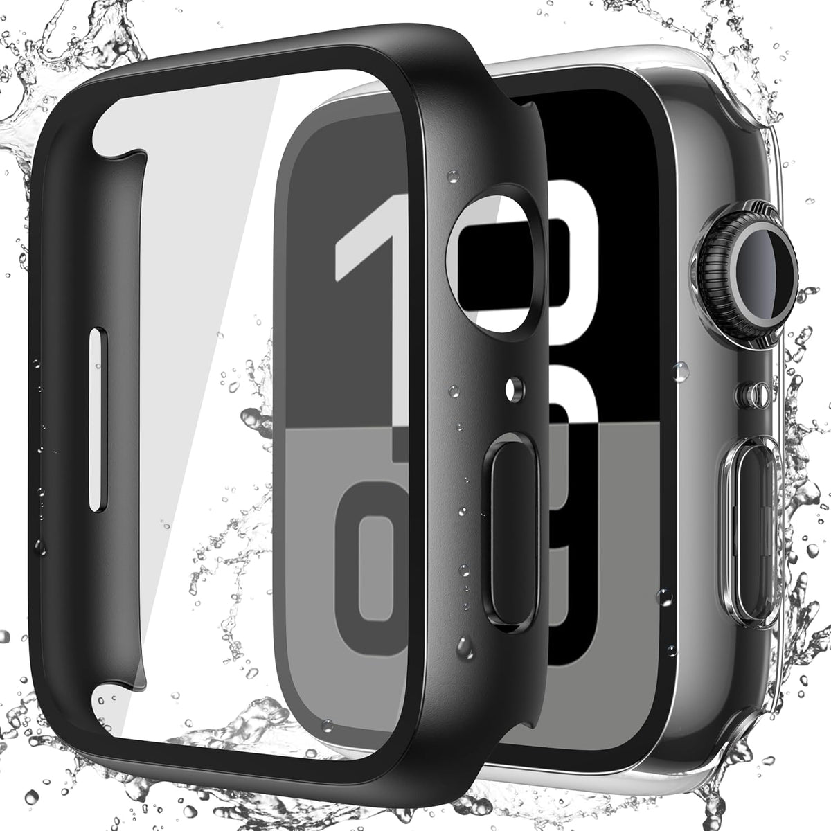 Misxi 2-Pack Waterproof Hard Case for 46mm Apple Watch Series 12 (2026)