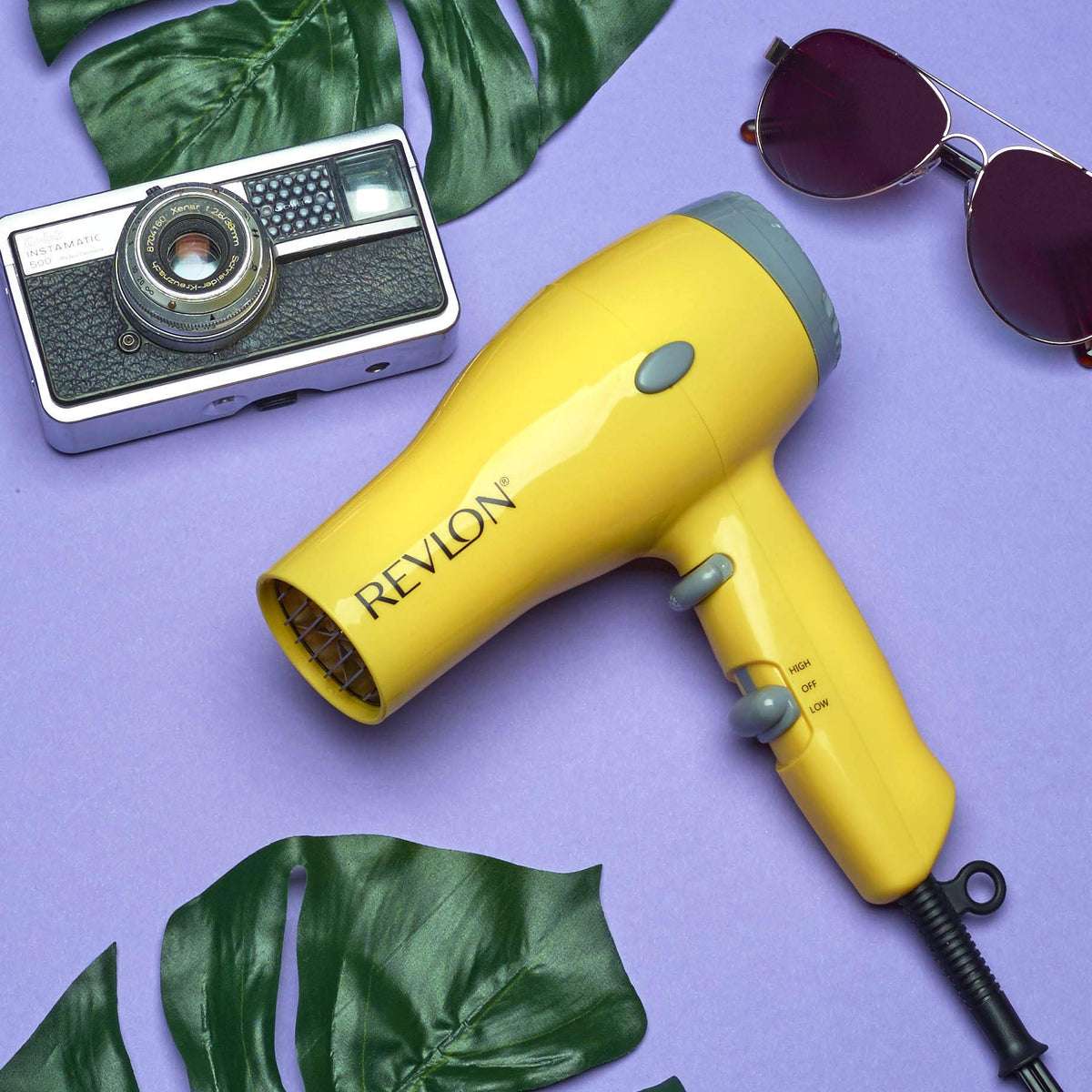 Revlon Compact Hair Dryer | 1875W Lightweight Design, Perfect for Travel, (Black)