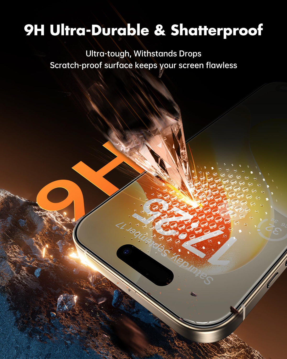 UNBREAKcable Privacy Screen Protector for iPhone 16 Pro, 2-Pack