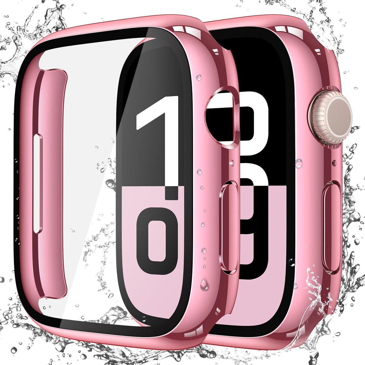 Misxi 2-Pack Waterproof Hard Case for 46mm Apple Watch Series 12 (2026)