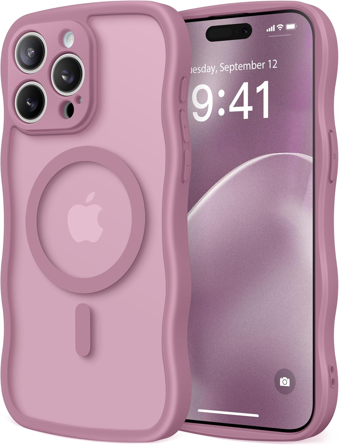 CAPRARO Cute for iPhone 11 Case, Compatible with MagSafe Stone