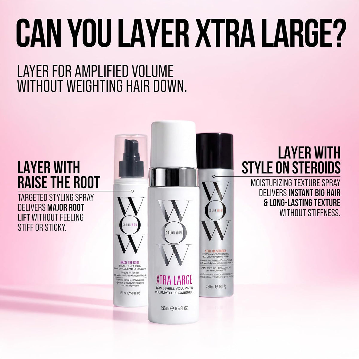 COLOR WOW Xtra Large Volumizer – Alcohol-Free Foam for Weightless Volume