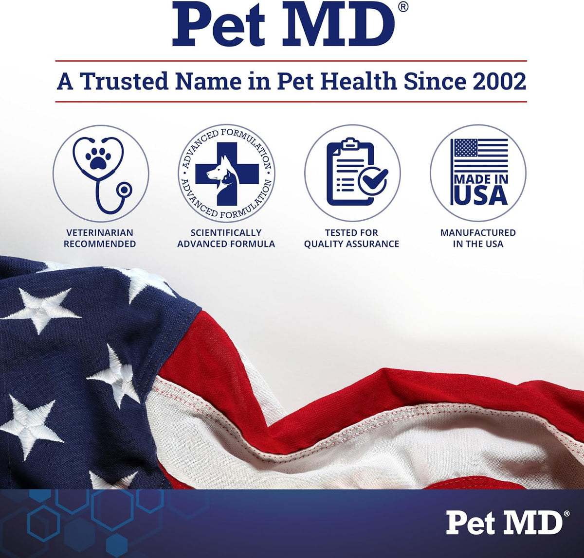 Pet MD Dog Ear Cleaning Wipes – Otic Cleanser for Dogs - 100 ct
