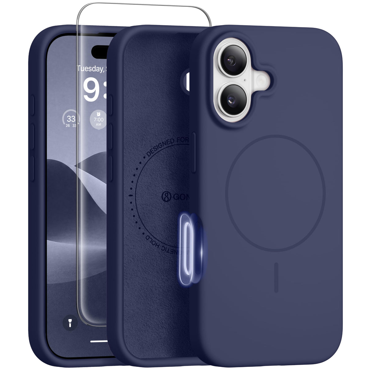 GONEZ for iPhone 18 Pro Max Case/iPhone 17 Pro Max Case, Mist Blue