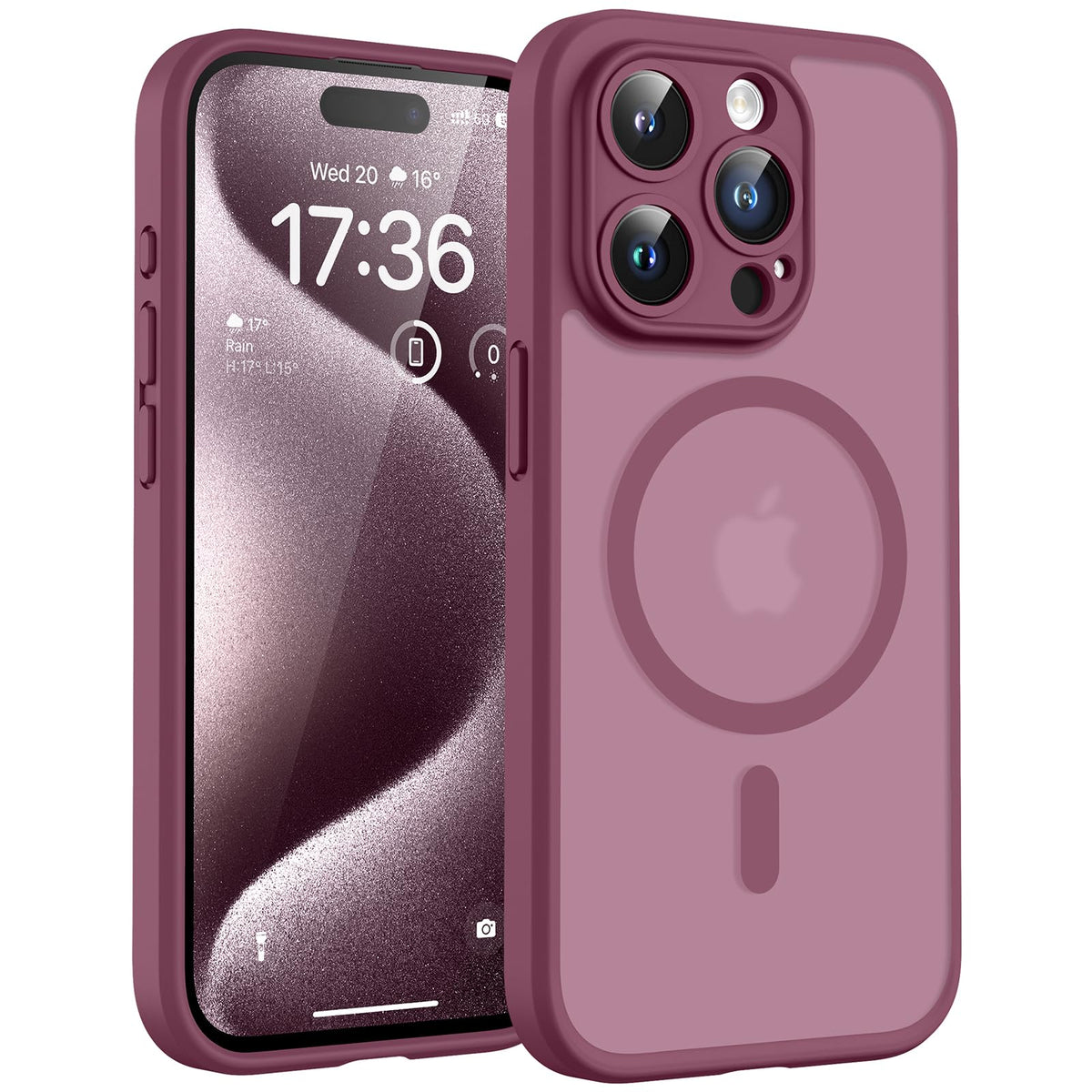 TOCOL for iPhone 13 Pro Max Case, Compatible with MagSafe, Black