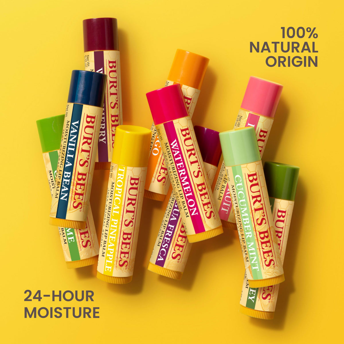 Burt's Bees Lip Balm, Vanilla Bean, 0.15 oz., 2 Tubes