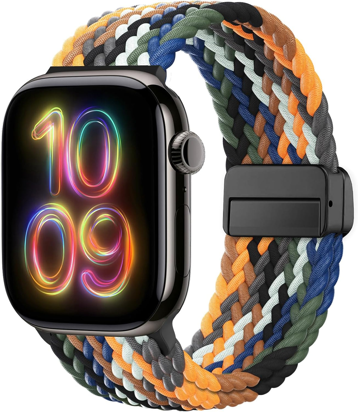 Braided Stretchy Magnetic Sport Band for Apple Watch Bands for Women Men