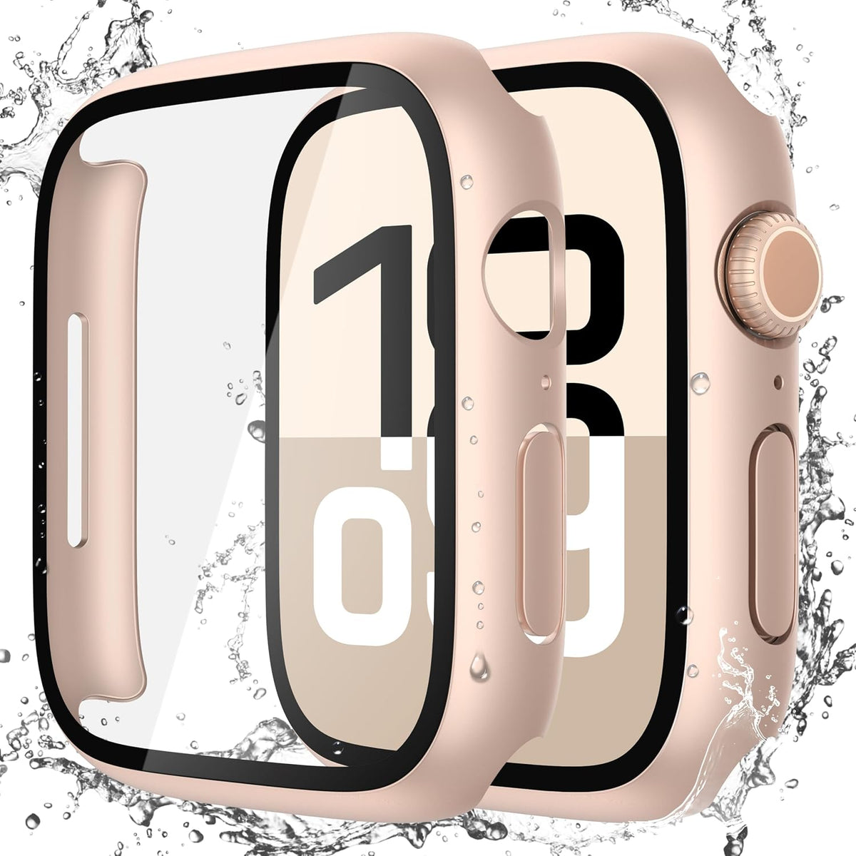 Misxi 2-Pack Waterproof Hard Case for 46mm Apple Watch Series 12 (2026)