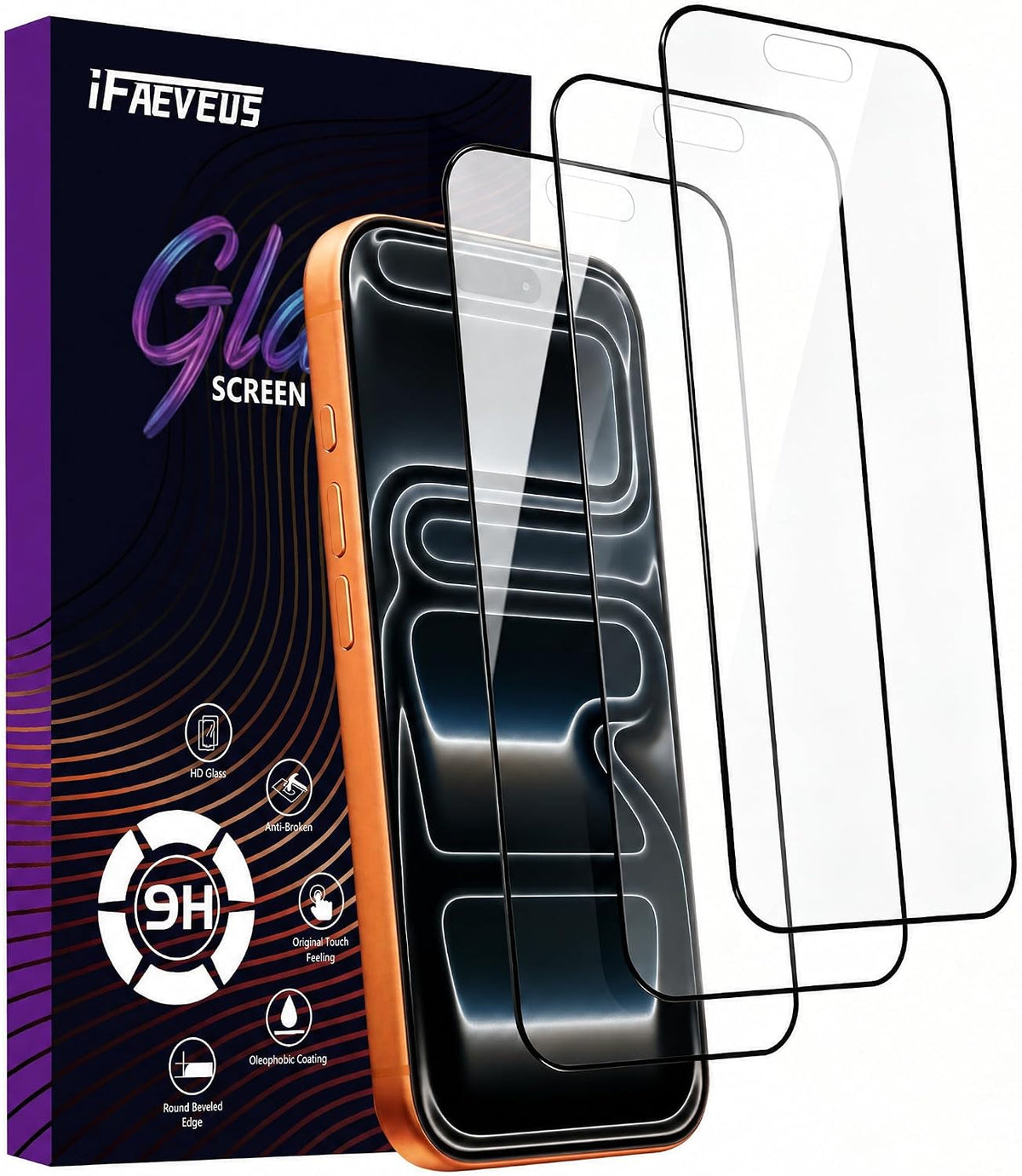 2 Pack Privacy Screen Protector for iPhone 13 Pro Max/14 Plus