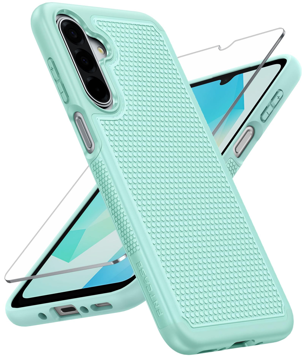 FNTCASE for Google Pixel 9a Case: Green Non Slip Textured