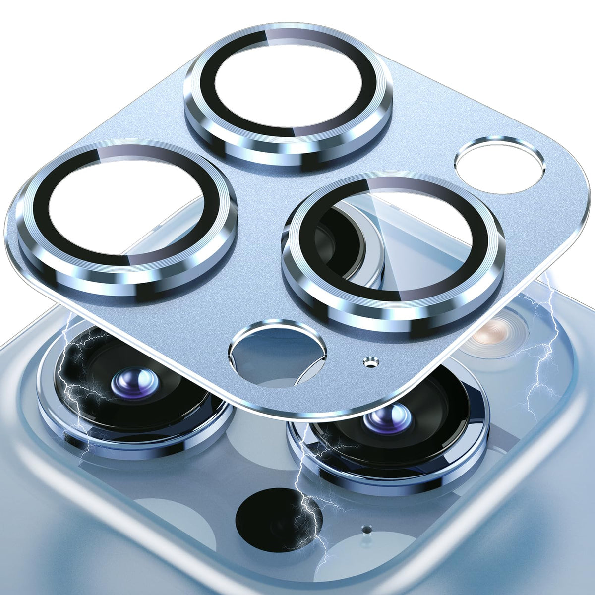 Uyiton for iPhone 18 Pro Camera Lens Protector, Metal Frame Glass Cover