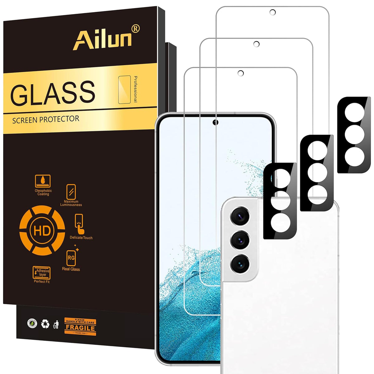 Ailun Screen Protector + Camera Lens Protector for Galaxy S26 Ultra
