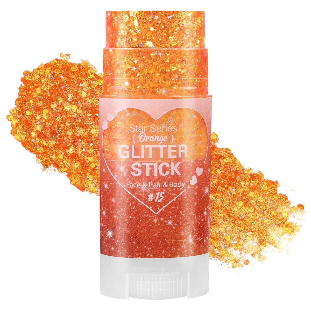 Mysense Red Face Hair Body Glitter Stick,Halloween Cosplay Sparkling Sequins Chunky Glitter Makeup,Festival Rave Concert Outfit Accessories for Women Girls Kids