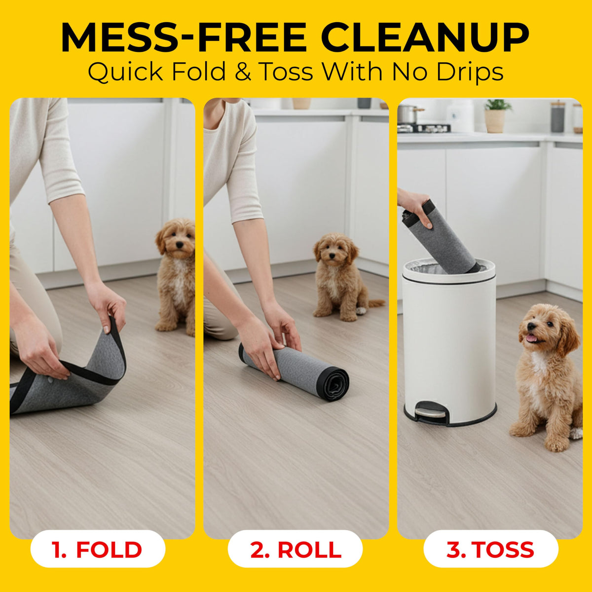 Glad for Pets, Activated Carbon, Large Puppy Pads, Dog Pee Pads, 150 Count