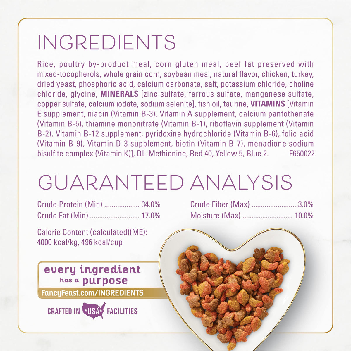 Fancy Feast Purina Farm-Raised Chicken & Turkey Dry Cat Food, 7 lb. Bag