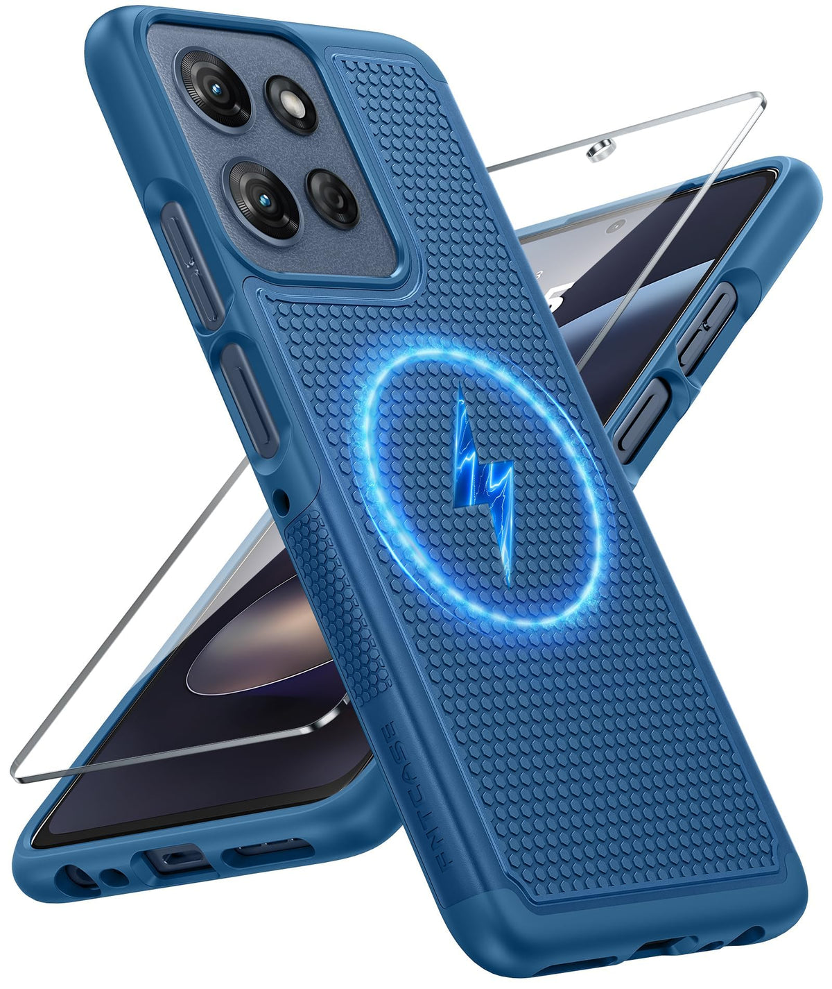 FNTCASE for Google Pixel 9a Case: Green Non Slip Textured