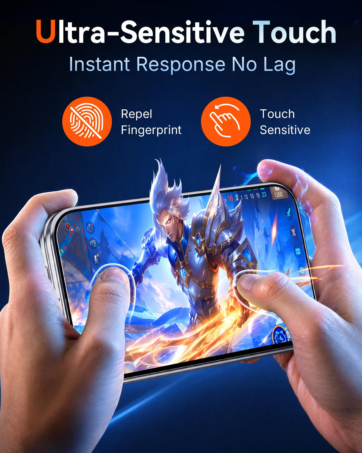 Mkeke Screen Protector for iPhone 17 Pro, 3 Pack 9H+ Tempered Glass