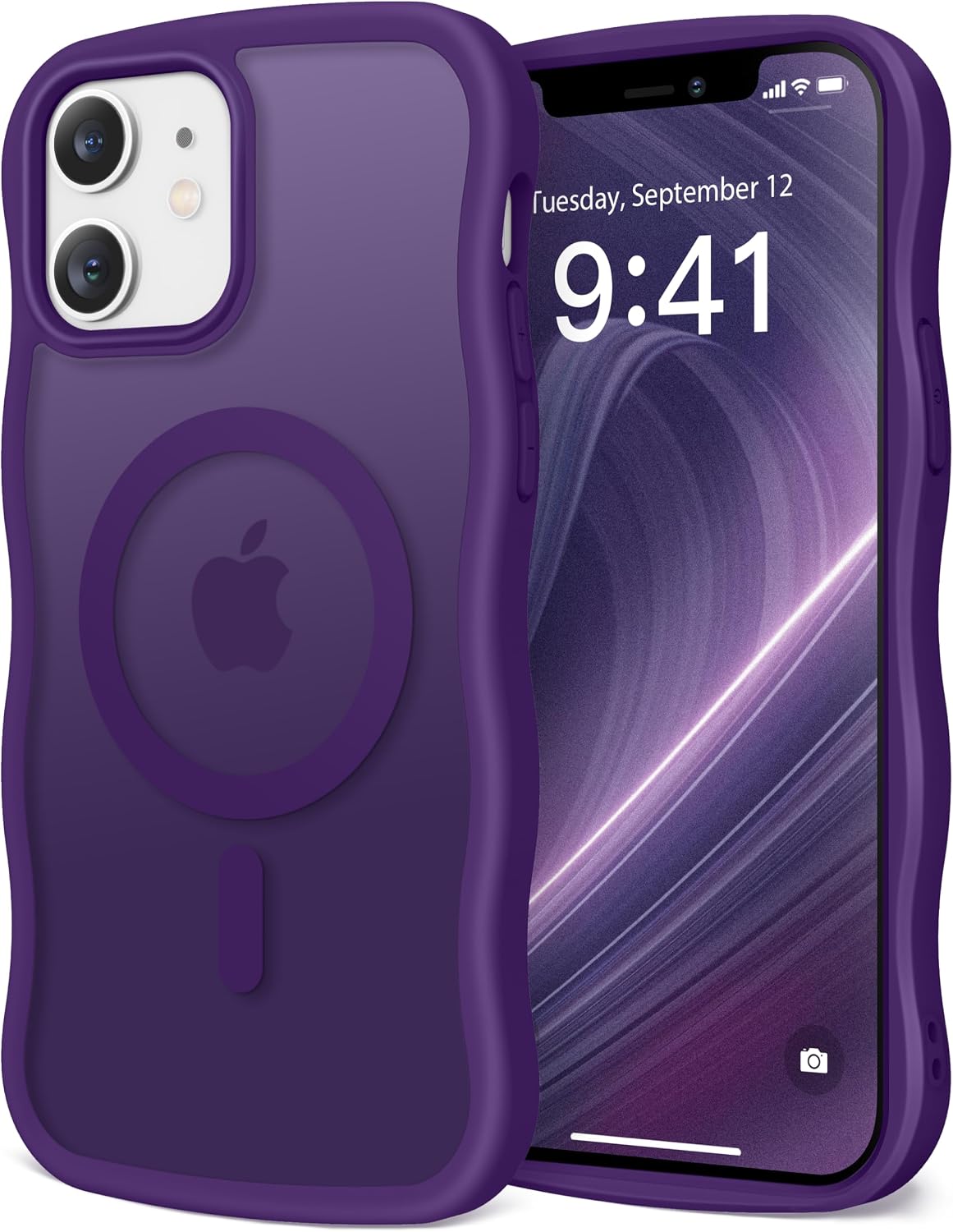 CAPRARO Cute for iPhone 11 Case, Compatible with MagSafe Stone