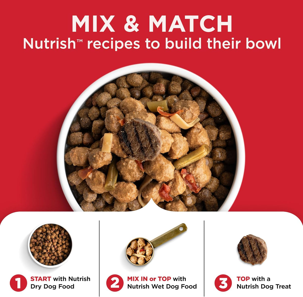 Nutrish Beef Paté Wet Dog Food, 13 oz. Can, 12 Pack (Rachael Ray)