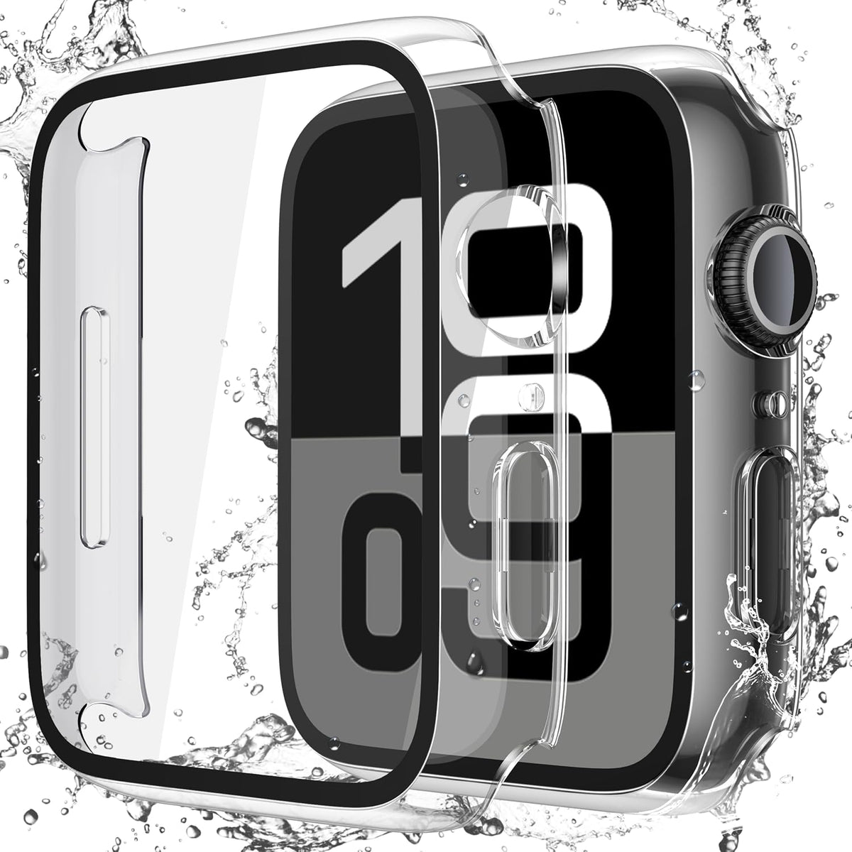 Misxi 2-Pack Waterproof Hard Case for 46mm Apple Watch Series 12 (2026)