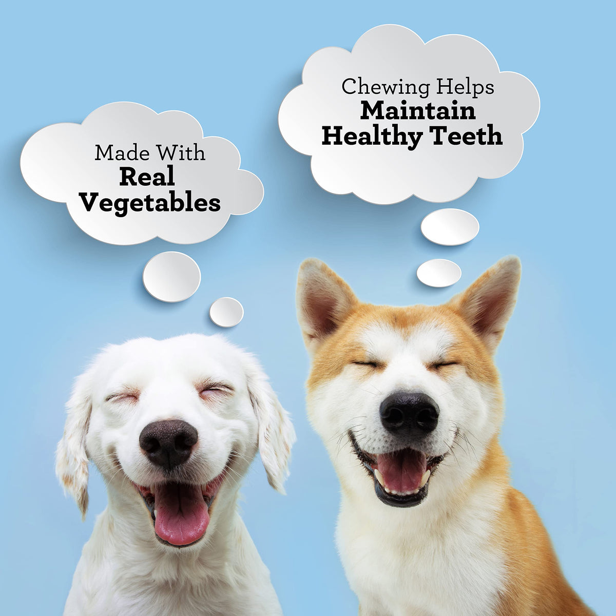 SmartBones Mini Bones Rawhide-Free Dog Treat, Real Peanut Butter, 24 Count
