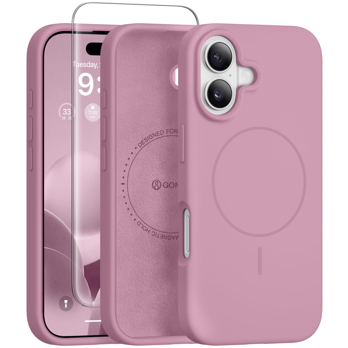 GONEZ for iPhone 18 Pro Max Case/iPhone 17 Pro Max Case, Mist Blue