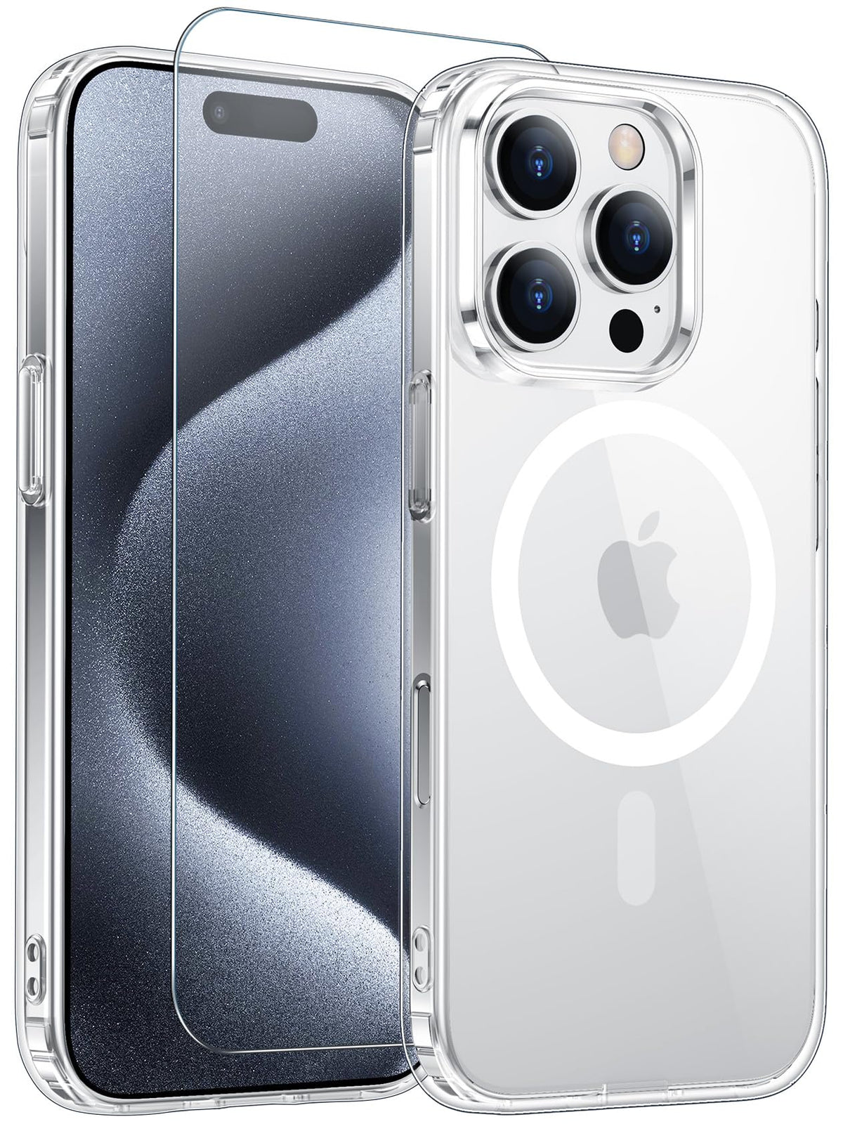 Temdan for iPhone AIR Case with Screen Protector Beige
