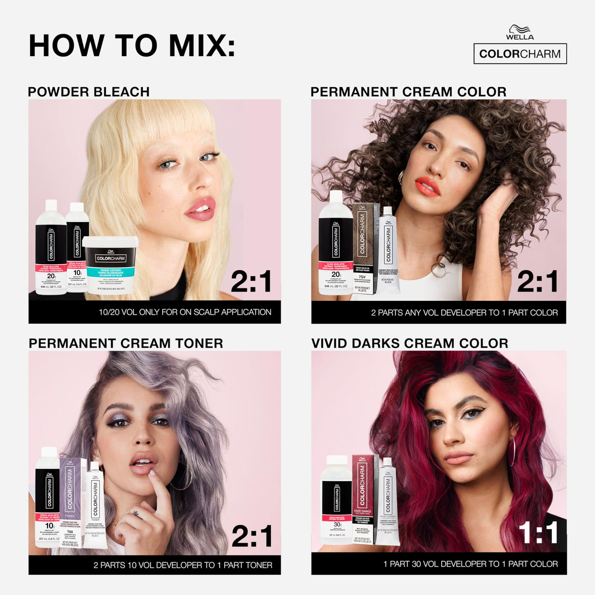 COLORCHARM Cream Hair Color Developers | For Activating Color, Highlighting
