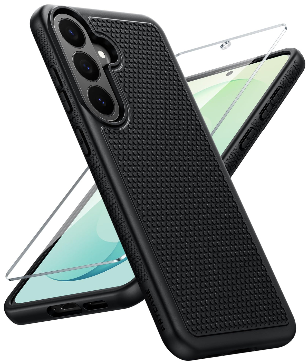 FNTCASE for Google Pixel 9a Case: Green Non Slip Textured