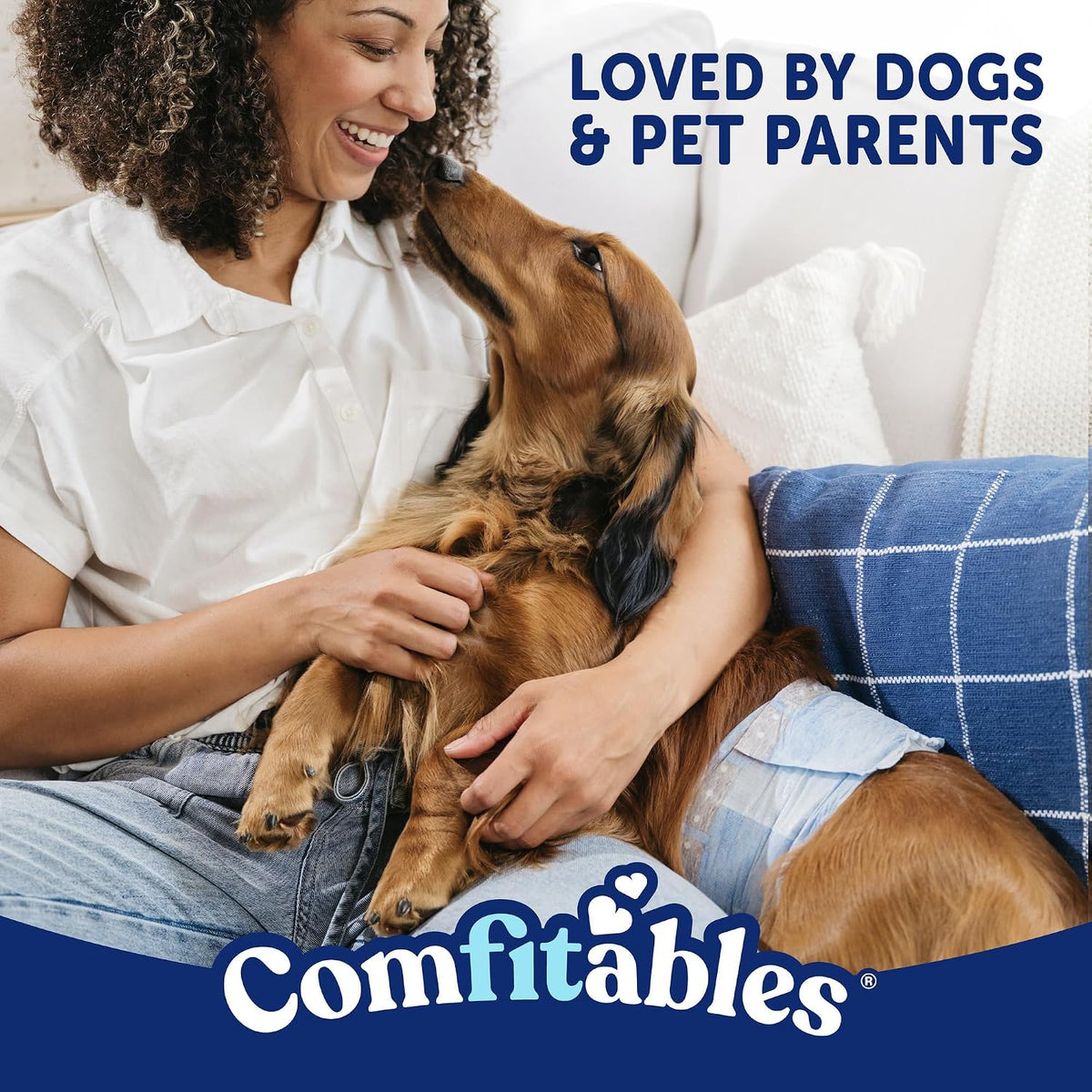 Hartz Comfitables Disposable Male Dog Wraps Stretchy Waistband, M 36 Count