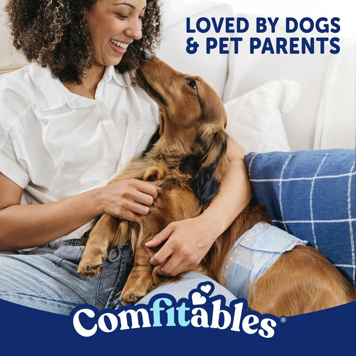 Hartz Comfitables Disposable Male Dog Wraps Stretchy Waistband, M 36 Count