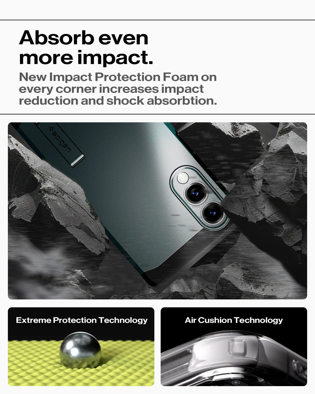 Spigen for Galaxy S26 Case, Tough Armor MagFit [Kickstand] [Compatible with MagSafe] [Military-Grade Protection] - Black